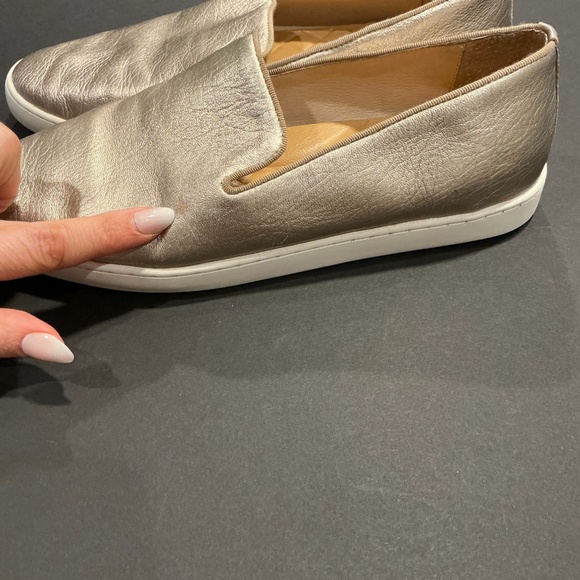 Birdies The Swift Gold Leather Slip-On Sneakers Size 9.5 - Picture 9 of 14